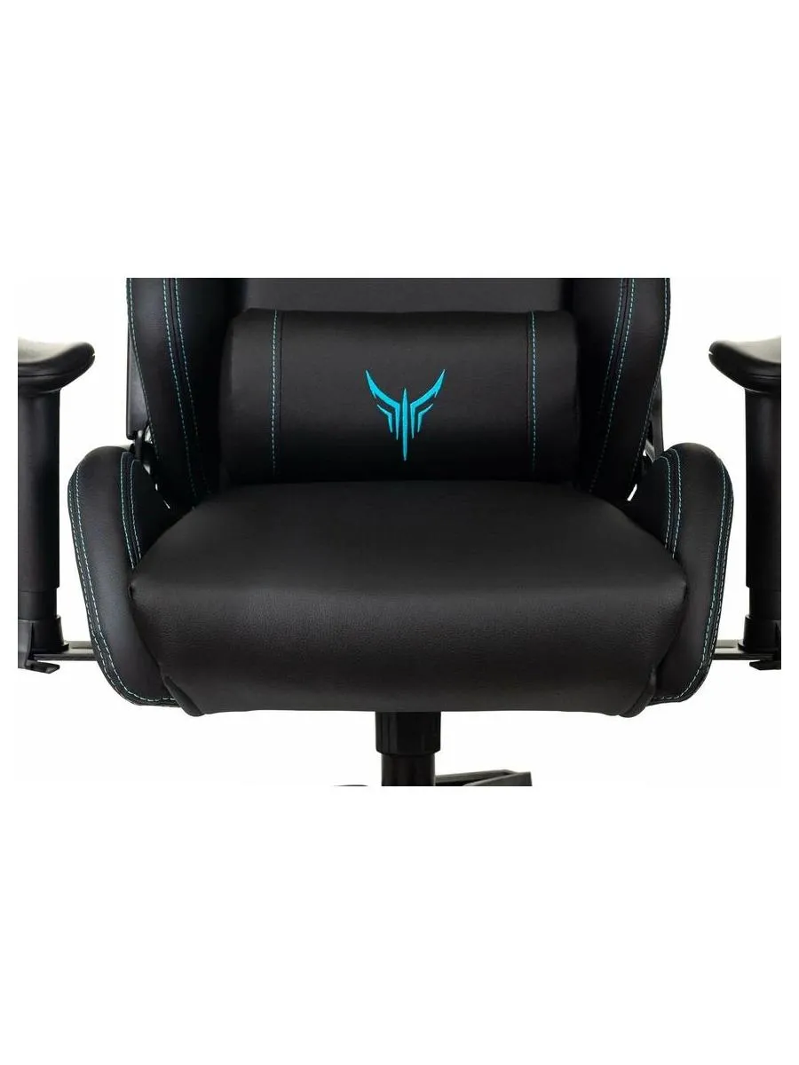 Кресло игровое Knight Outrid Smile черный эко.кожа крестов. пластик - фото 18