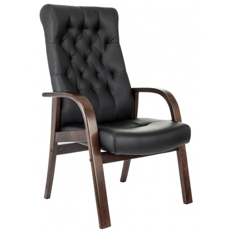 Кресло Бюрократ T-9928Walnut-Cf, кожа, до 120кг