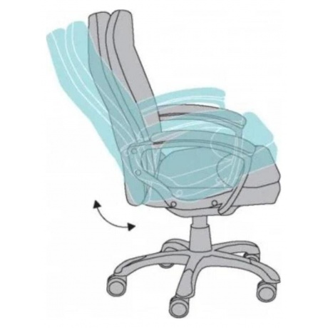 Кресло руководителя Бюрократ CH-868LT Bahama серый, крестовина пластик - фото 11