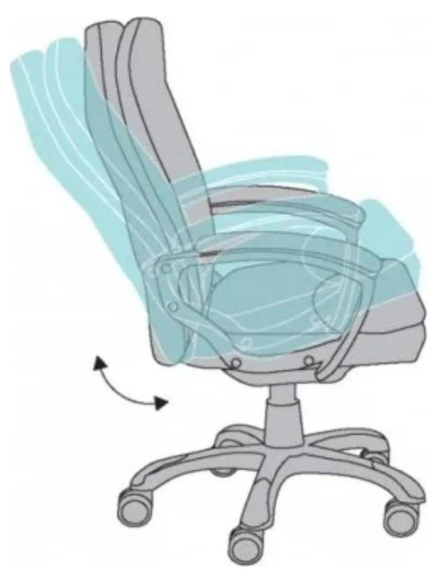 Кресло руководителя Бюрократ CH-868LT Bahama серый, крестовина пластик - фото 11