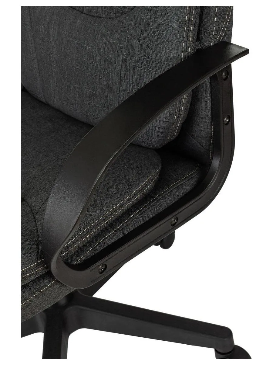 Кресло руководителя Бюрократ CH-868LT Bahama серый, крестовина пластик - фото 5