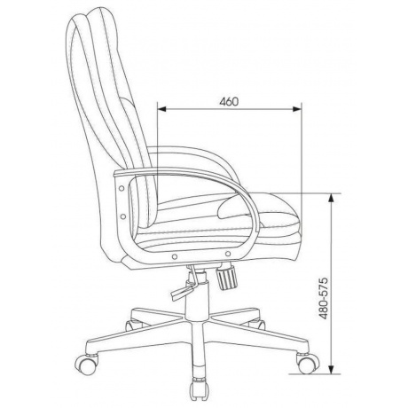 Кресло руководителя Бюрократ CH-868LT Bahama серый, крестовина пластик - фото 9