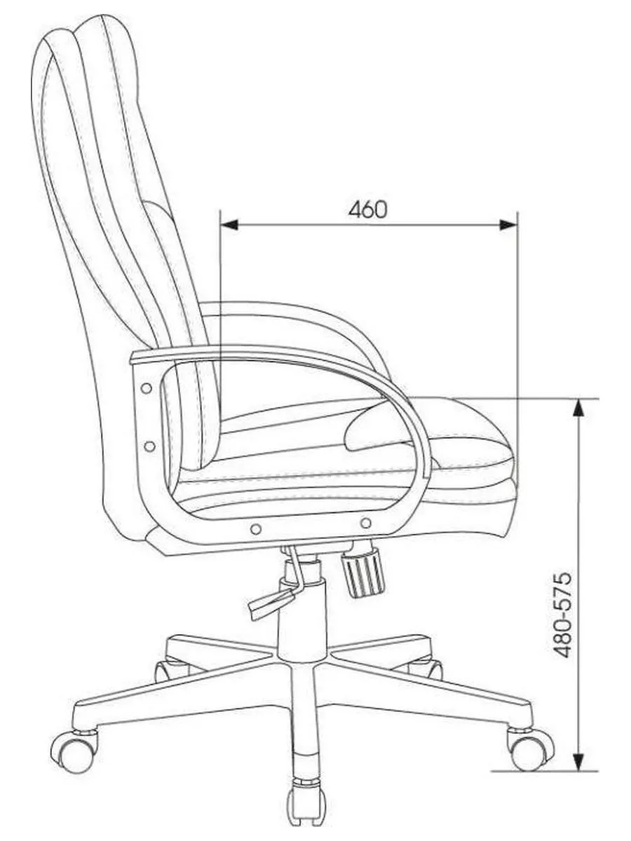 Кресло руководителя Бюрократ CH-868LT Bahama серый, крестовина пластик - фото 9