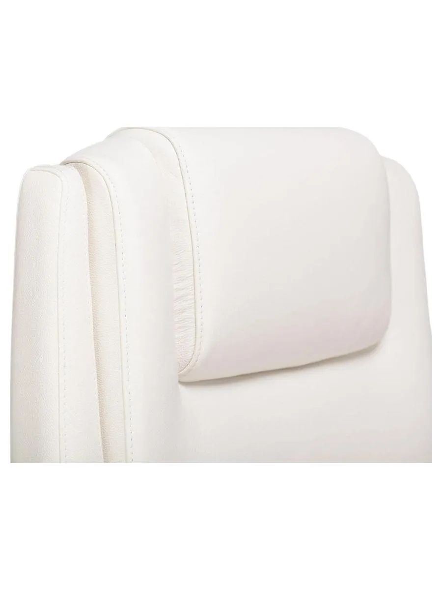 Кресло руководителя Бюрократ _DUKE белый, кожа, крестовина металл/дерево - фото 11