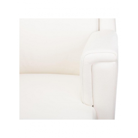 Кресло руководителя Бюрократ _DUKE белый, кожа, крестовина металл/дерево - фото 5