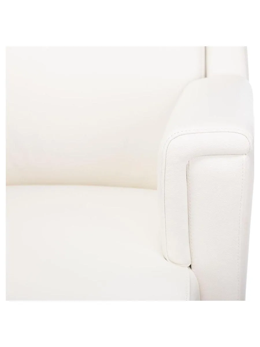 Кресло руководителя Бюрократ _DUKE белый, кожа, крестовина металл/дерево - фото 5