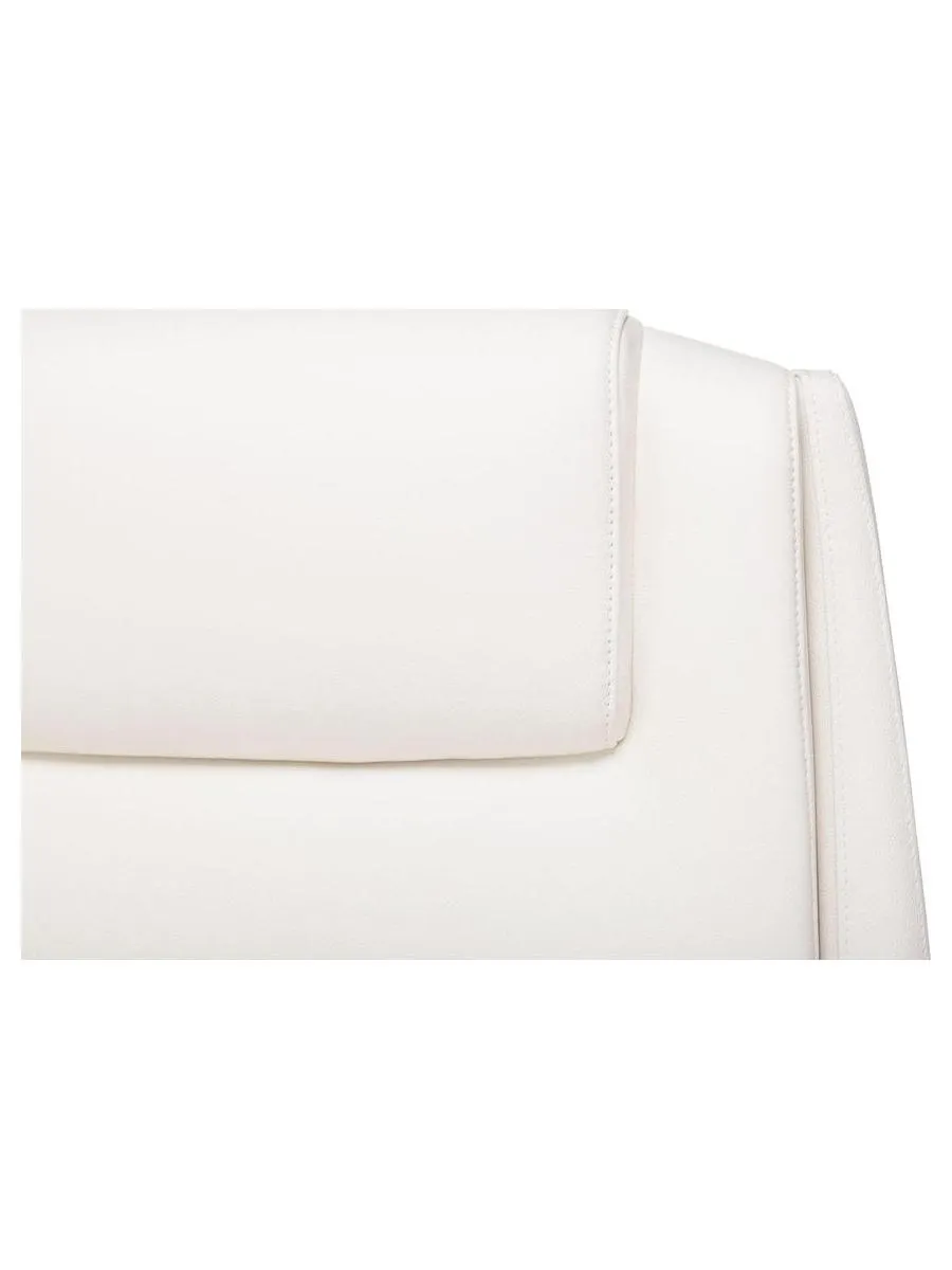 Кресло руководителя Бюрократ _DUKE белый, кожа, крестовина металл/дерево - фото 6