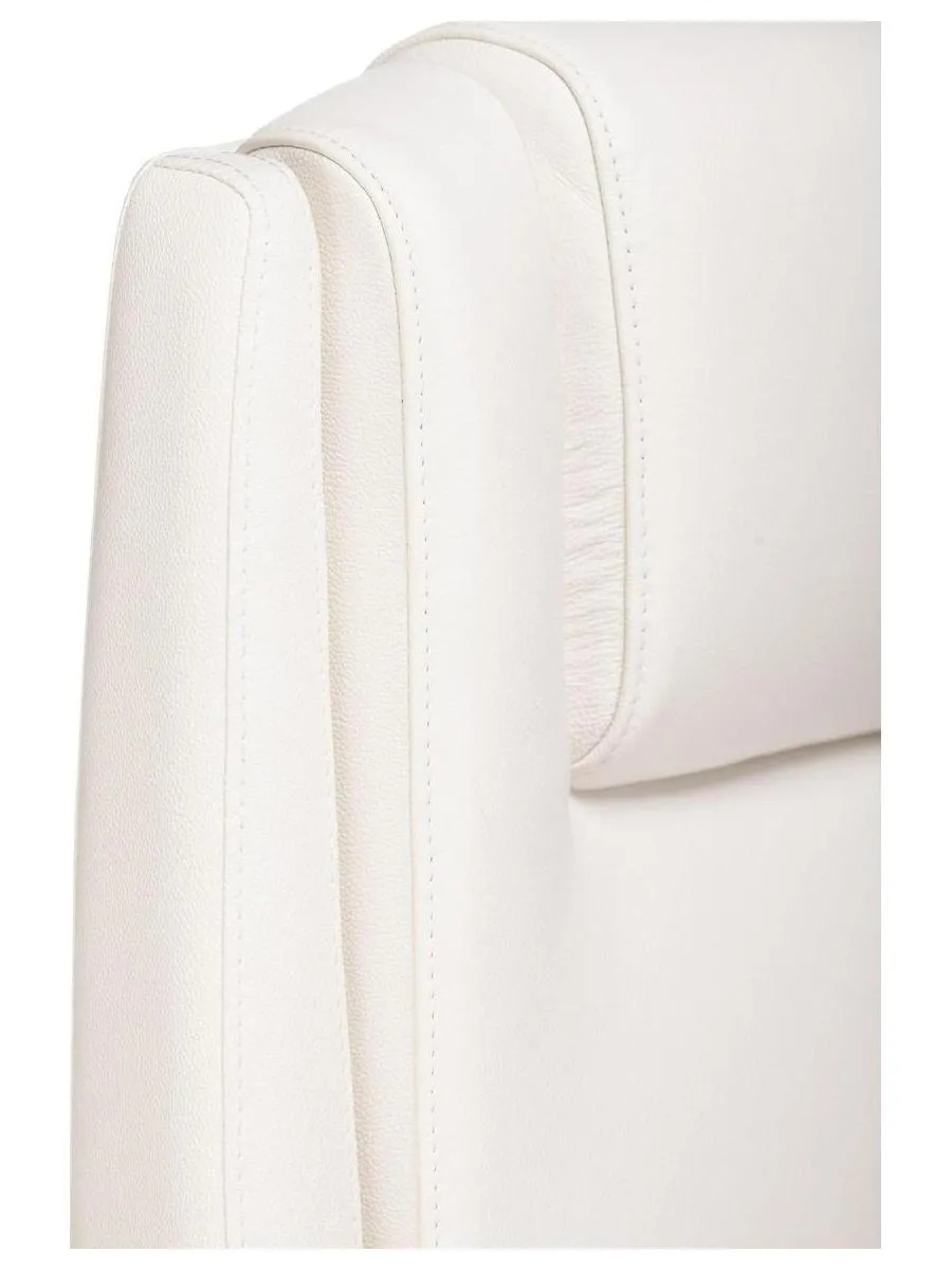 Кресло руководителя Бюрократ _DUKE белый, кожа, крестовина металл/дерево - фото 10