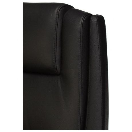 Кресло руководителя Бюрократ _DUKE черный, кожа, крестовина металл/дерево - фото 7