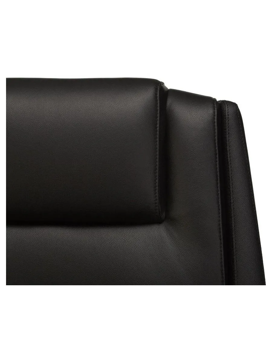 Кресло руководителя Бюрократ _DUKE черный, кожа, крестовина металл/дерево - фото 8