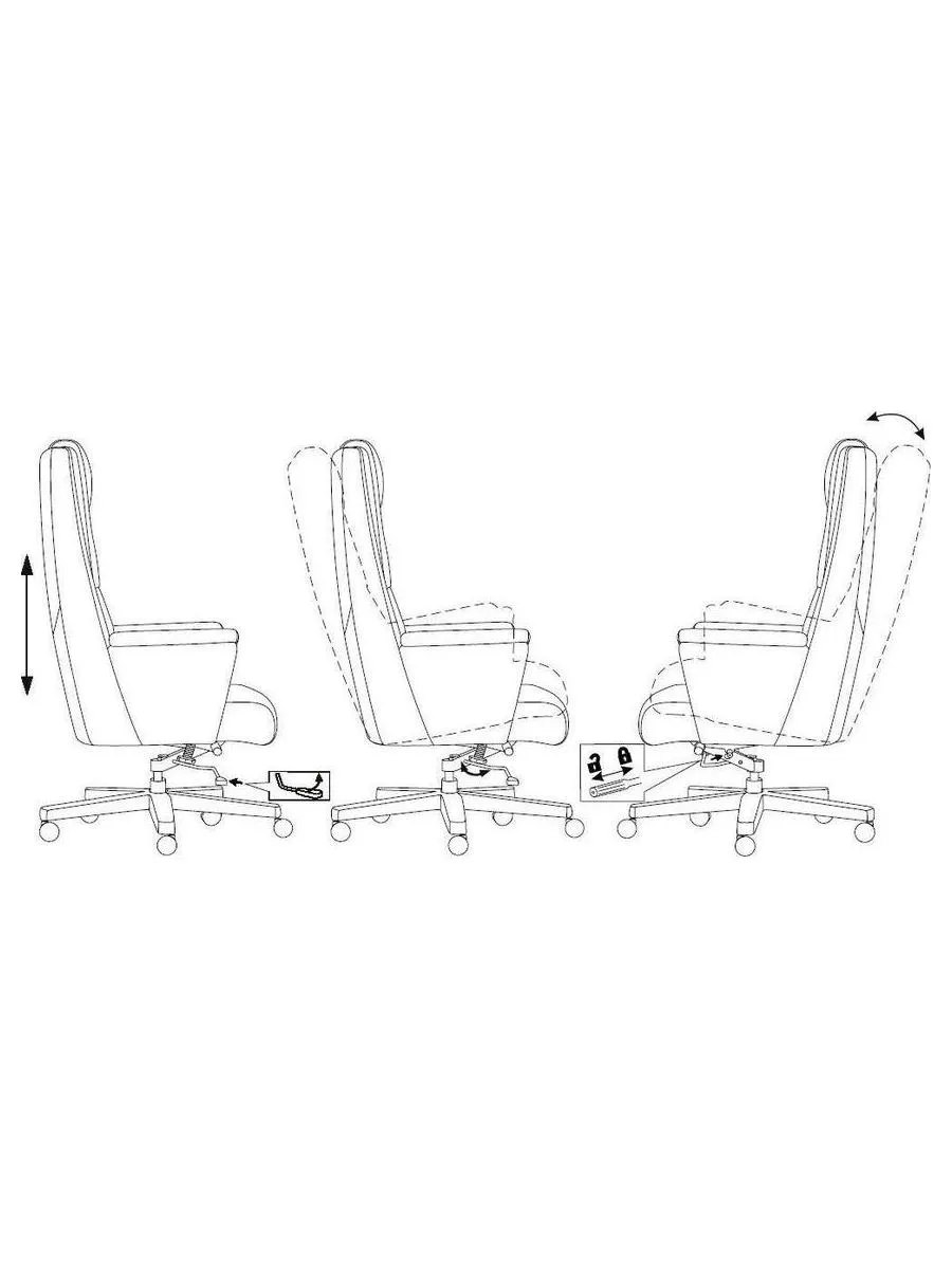 Кресло руководителя Бюрократ _DUKE черный, кожа, крестовина металл/дерево - фото 10