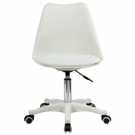 

Кресло стул BRABIX Eames MG-310 PL, пластик белый, экокожа белая, 532926