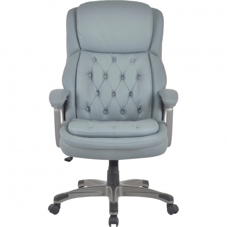 

Кресло Brabix Premium Regal EX-557, НАГРУЗКА до 150кг., пружинный блок, экокожа, серое