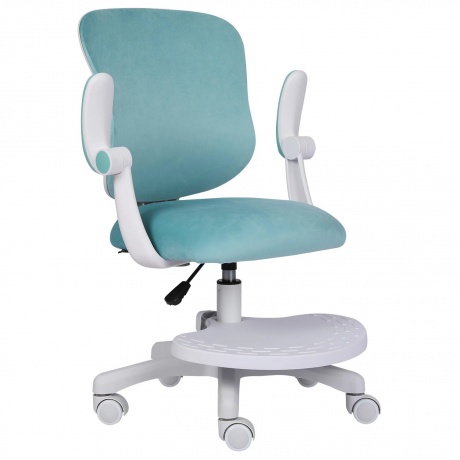 Кресло детское с подставкой для ног BRABIX Sky MG-206, велюр, го...