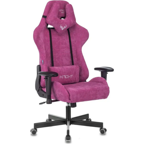 Кресло компьютерное Бюрократ Zombie Viking Knight Fabric малиновый хорошее состояние
