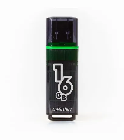 Флешка SmartBuy Glossy series USB 16GB Dark Grey