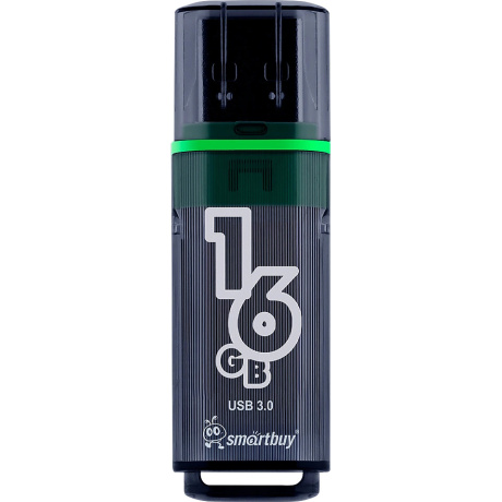Флешка SmartBuy Glossy series USB 16GB Dark Grey - фото 1