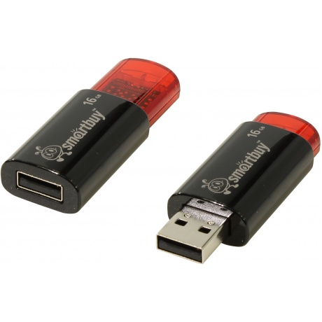 Флэшка Smartbuy USB 2.0 Flash Drive 16GB Click Black (SB16GBCl-K) - фото 3