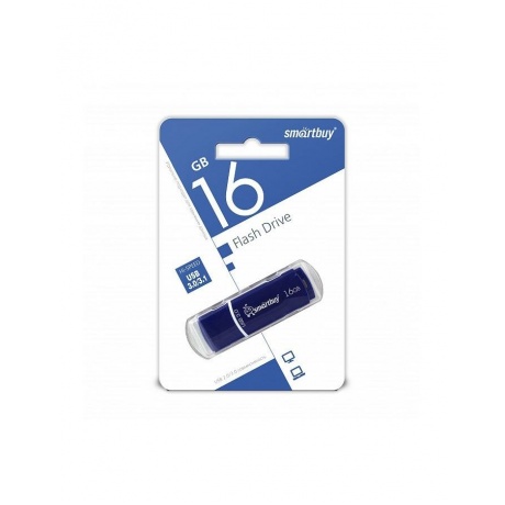 Флэшка Smartbuy USB 2.0 Flash Drive 16GB Crown Black (SB16GBCRW-K) - фото 3