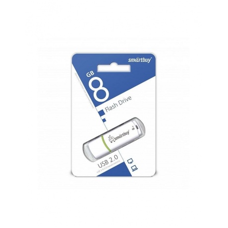 Флэшка Smartbuy USB 2.0 Flash Drive 8GB Crown White (SB8GBCRW-W) - фото 3