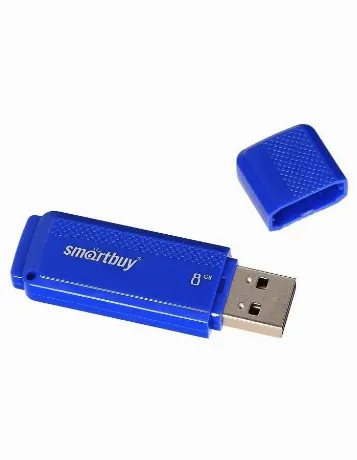 Флэшка Smartbuy USB 2.0 Flash Drive 8GB Dock Blue (SB8GBDK-B)