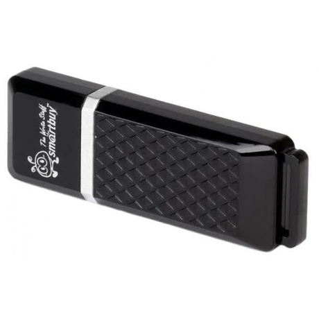 Флэшка Smartbuy USB 2.0 Flash Drive 8GB Quartz series Black (SB8GBQZ-K) - фото 3
