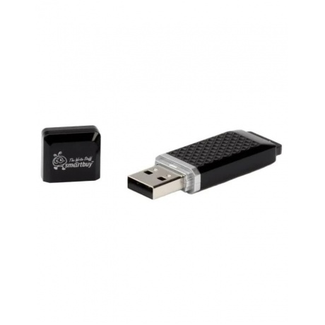 Флэшка Smartbuy USB 2.0 Flash Drive 8GB Quartz series Black (SB8GBQZ-K) - фото 4