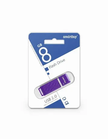 Флэшка Smartbuy USB 2.0 Flash Drive 8GB Quartz series Violet (SB...