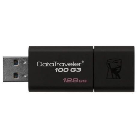 Флешка Kingston 128Gb DataTraveler 100 G3 (DT100G3/128GB) USB3.0 черный - фото 2