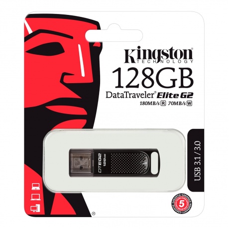 Флешка Kingston 128Gb DataTraveler Elite G2 (DTEG2/128GB) USB3.0 черный - фото 7