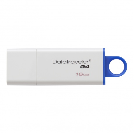 Флешка Kingston 16Gb DataTraveler G4 (DTIG4/16GB) USB3.0 белый - фото 1