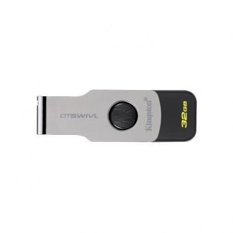 Флешка Kingston 32Gb DataTraveler (DTSWIVL/32GB) USB3.0 серебристый черный - фото 3