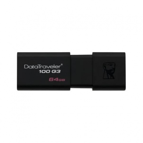 Флешка Kingston 64Gb DataTraveler 100 G3 (DT100G3/64GB) USB3.0 черный - фото 1