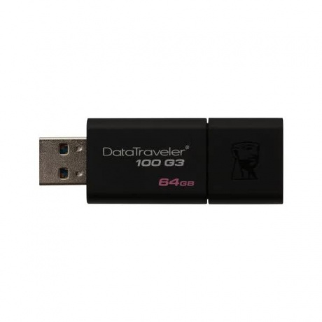 Флешка Kingston 64Gb DataTraveler 100 G3 (DT100G3/64GB) USB3.0 черный - фото 2