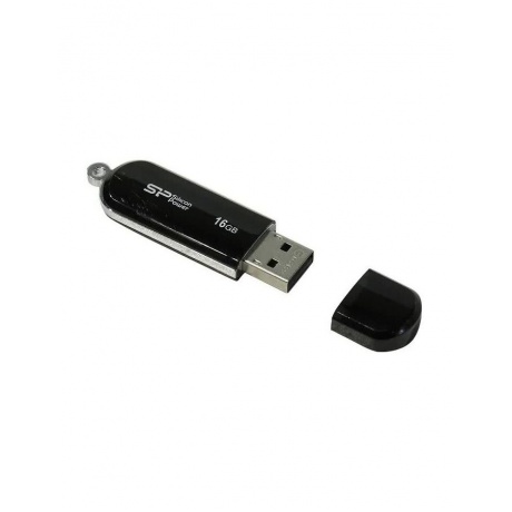 Флешка Silicon Power 16Gb LuxMini 322 SP016GBUF2322V1K USB2.0 black - фото 3