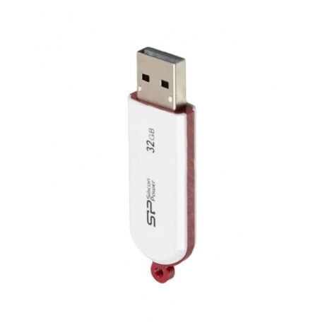 Флешка Silicon Power 32Gb LuxMini 320 SP032GBUF2320V1W USB2.0 white - фото 4