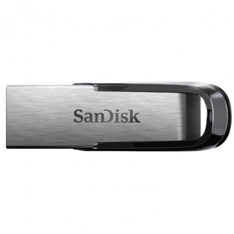Флешка SanDisk Ultra Flair 128GB (SDCZ73-128G-G46) USB 3.0 черный/серебристый - фото 1