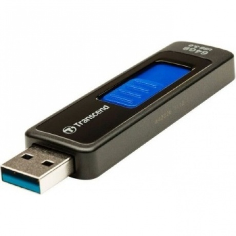 Флешка Transcend Jetflash 760 64GB (TS64GJF760) черный/синий - фото 2