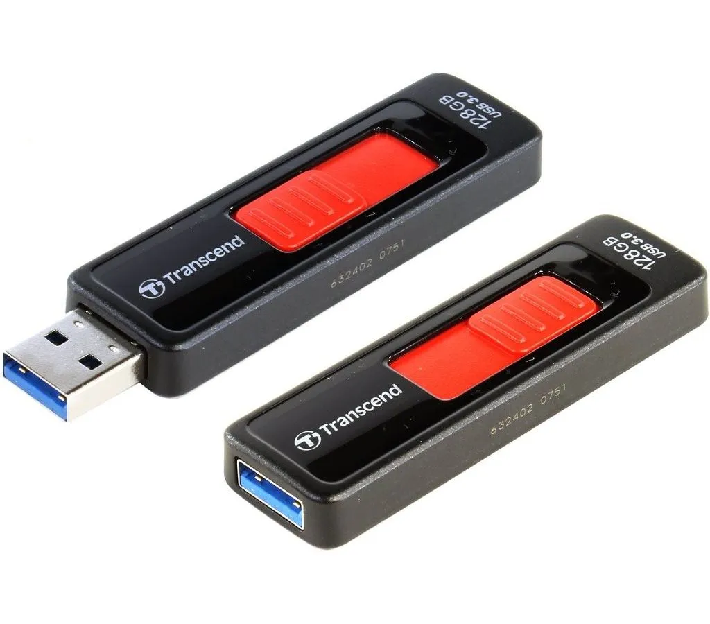 Флешка Transcend Jetflash 760 128GB (TS128GJF760) черный/красный - фото 3