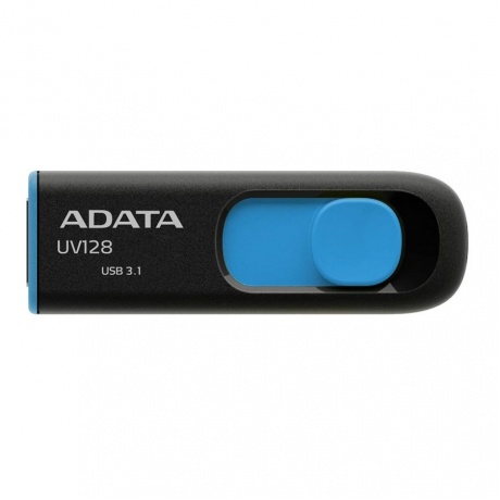 Флешка A-Data 64Gb UV128 (AUV128-64G-RBE) USB3.1 Blue - фото 2