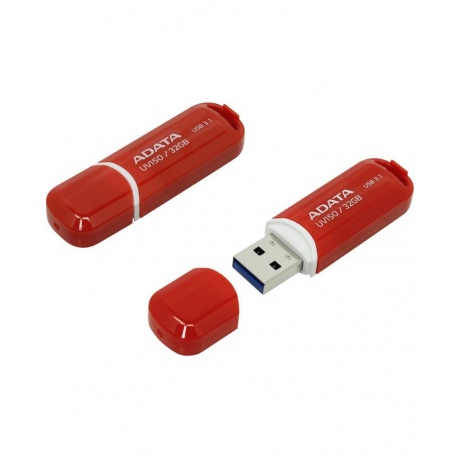 Флешка A-Data 32Gb UV150 (AUV150-32G-RRD) USB3.1 Red - фото 1