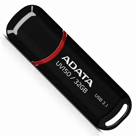 Флешка A-Data 32Gb UV150 (AUV150-32G-RBK) USB3.1 Black