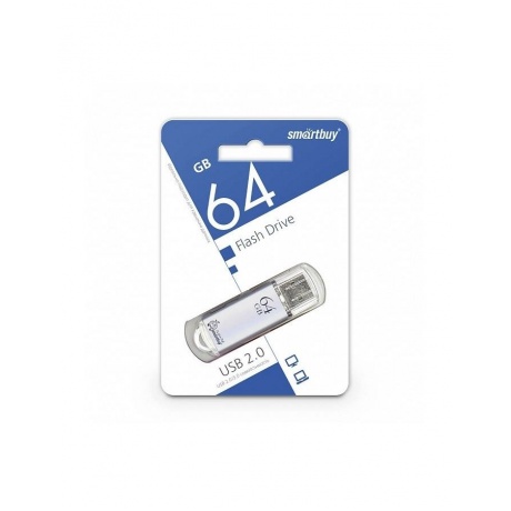 

Флешка SmartBuy 64Gb V-Cut silver USB 2.0
