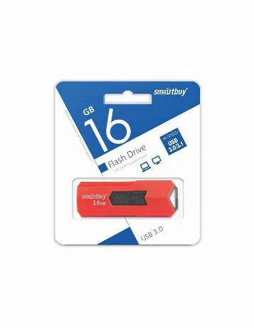 Флешка SmartBuy 16Gb Stream red USB 3.0