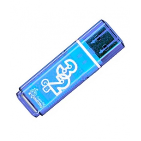 Флешка SmartBuy 32Gb Glossy blue USB 2.0 - фото 1