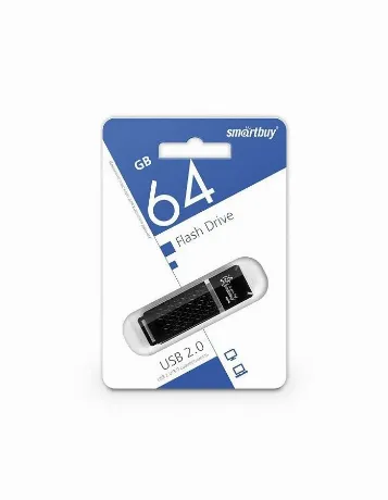 Флешка SmartBuy 64Gb Quartz black USB 2.0
