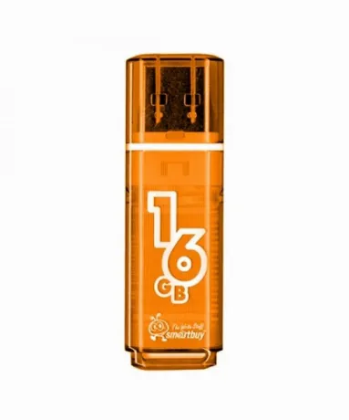 Флешка SmartBuy Glossy USB 2.0 16GB Orange (SB16GBGS-Or)