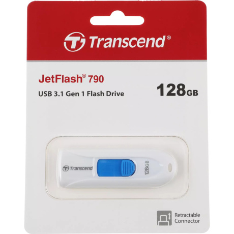 Флешка Transcend JetFlash 790 128Gb (TS128GJF790W) - фото 3
