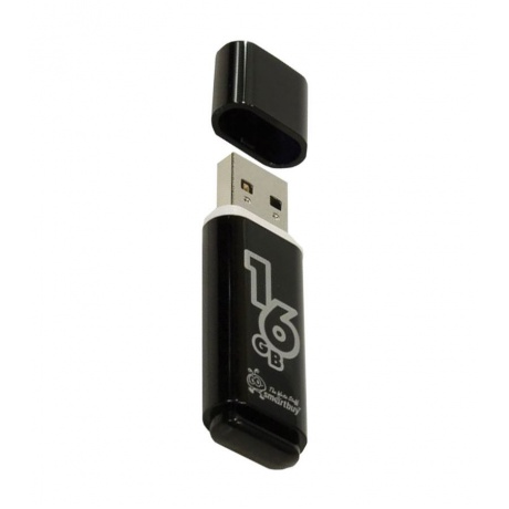 

Флешка SmartBuy Glossy USB 2.0 16GB Black (SB16GBGS-K)