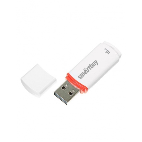 

Флешка SmartBuy Crown USB 2.0 16GB White (SB16GBCRW-W)